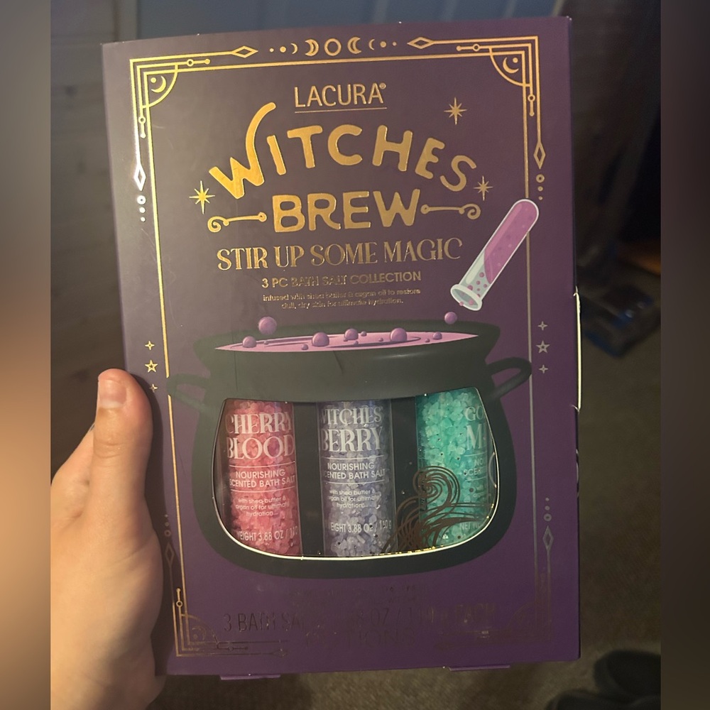 Witches Brew Bath Set - Purple, Red, Blue